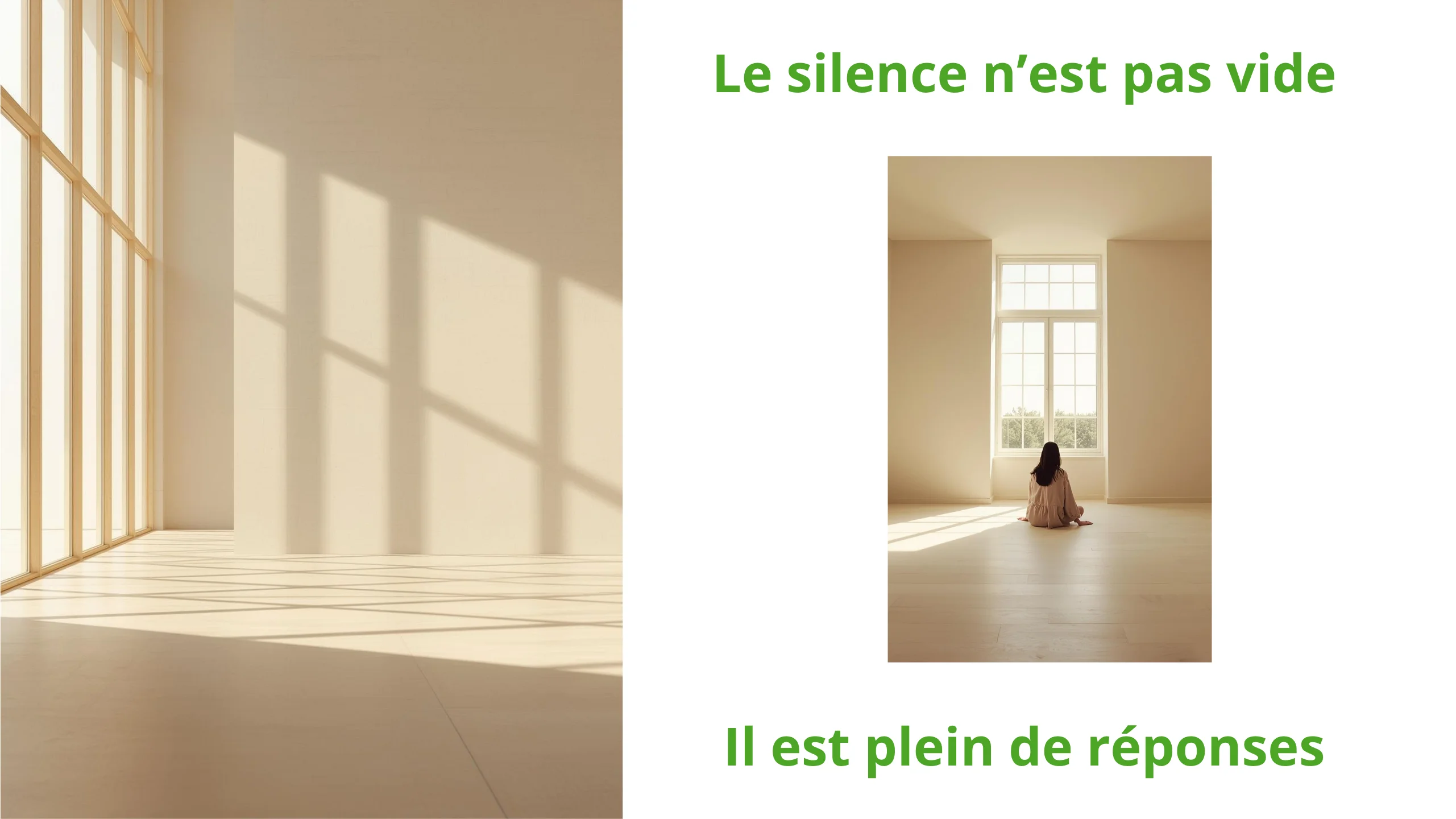 Et si le silence devenait un allié plutôt qu’un inconfort - Coaching personnel au Mans